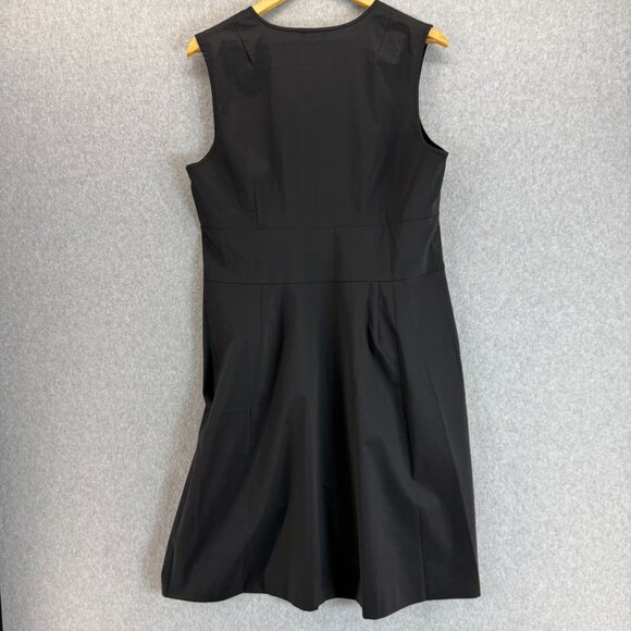 Hinson Wu Womens Black Ellen Dress Sleeveless Faux Wrap Tie Front Size Large - Picture 8 of 13